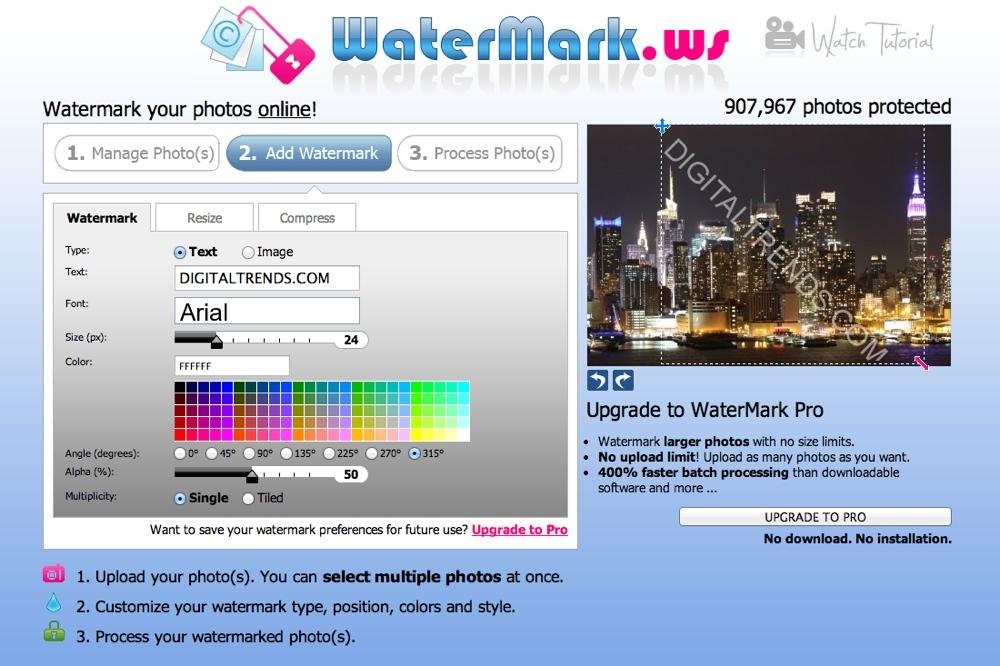 Watermarking tool