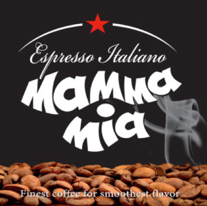 Собствено марка кафе Mamma Mia Кафе Mamma Mia